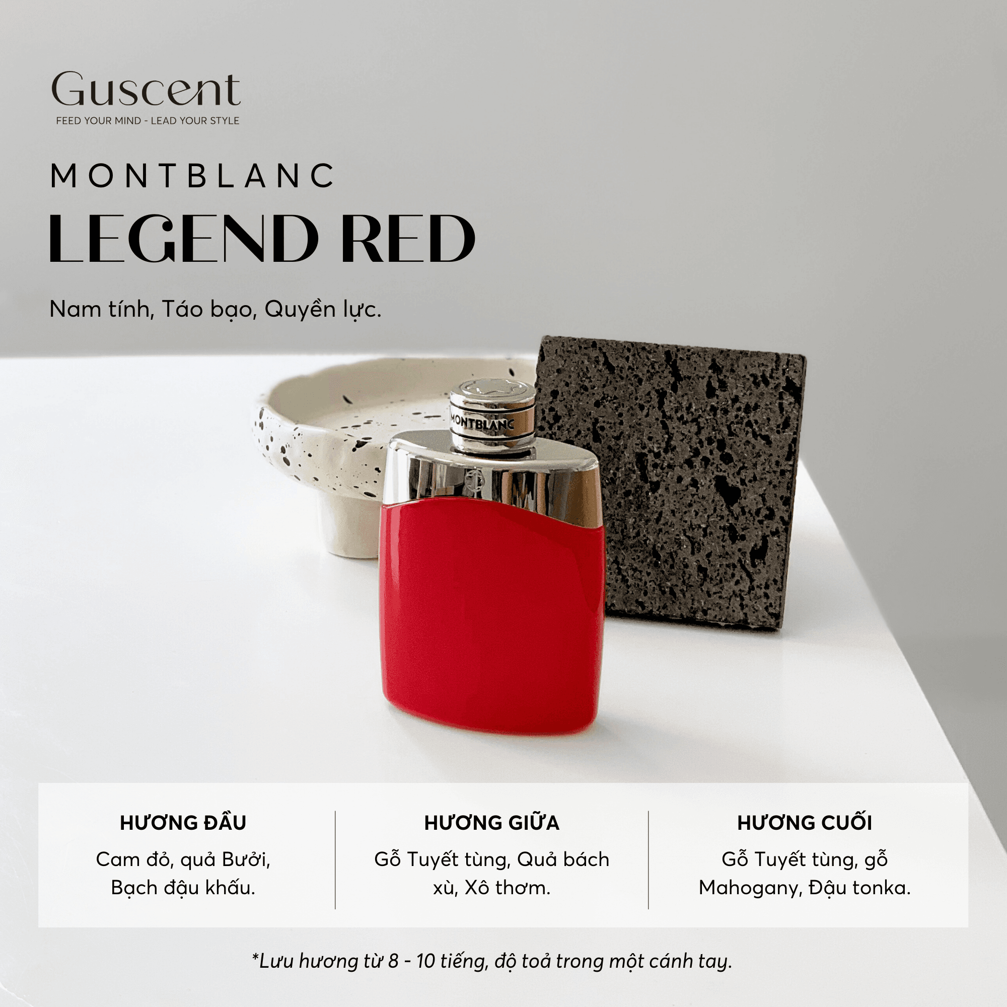 [ FULLSIZE NAM - TESTER ] NƯỚC HOA MONT BLANC LEGEND RED EDP – NĂNG LƯỢNG VÀ SỨC MẠNH