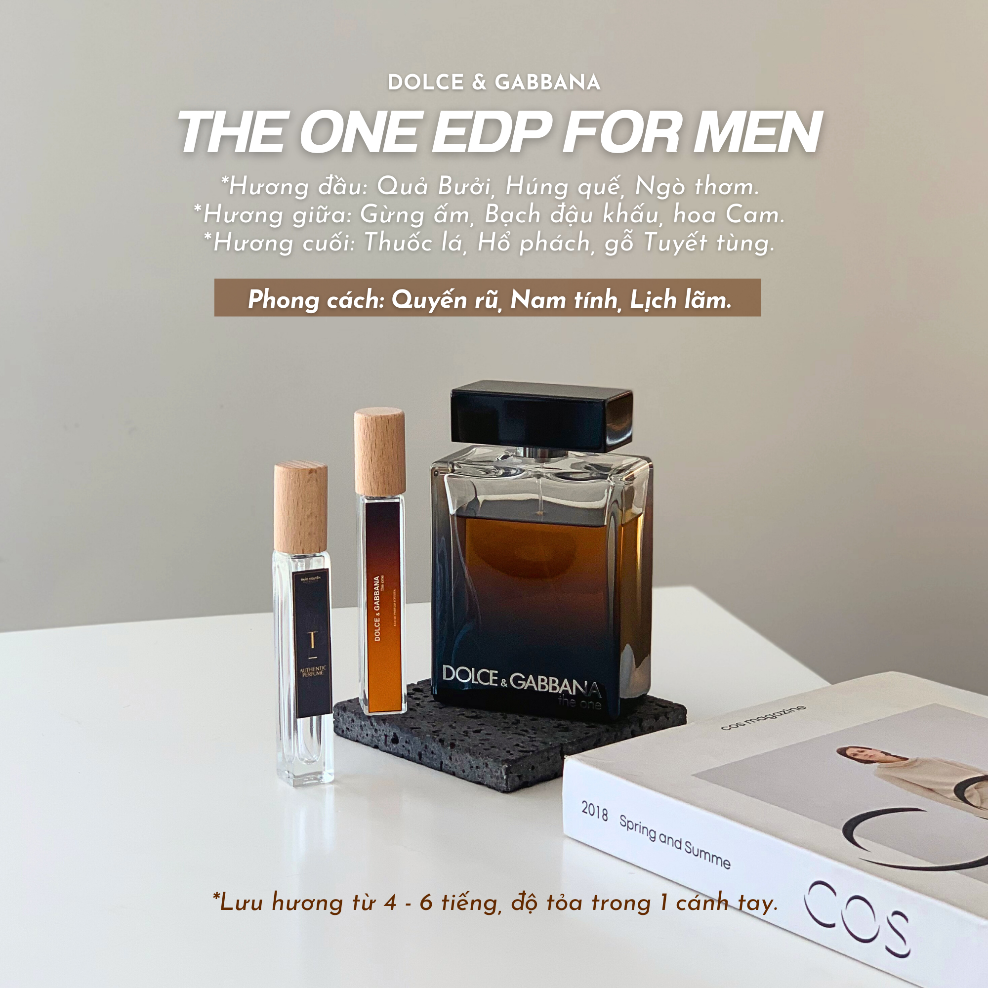 [ FULLSIZE NAM ] DOLCE & GABBANA THE ONE EDP - ĐẲNG CẤP QUÝ ÔNG
