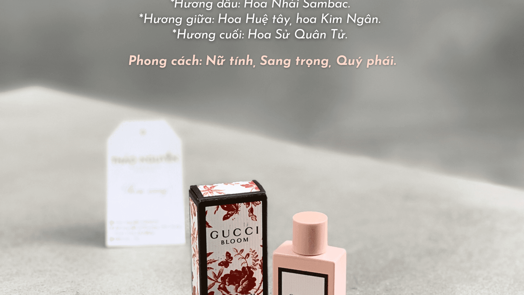 [MINI NỮ] NƯỚC HOA GUCCI BLOOM EAU DE PARFUM - MÙI HƯƠNG CỦA NHỮNG GIẤC MƠ CHƯA KỊP GỌI TÊN
