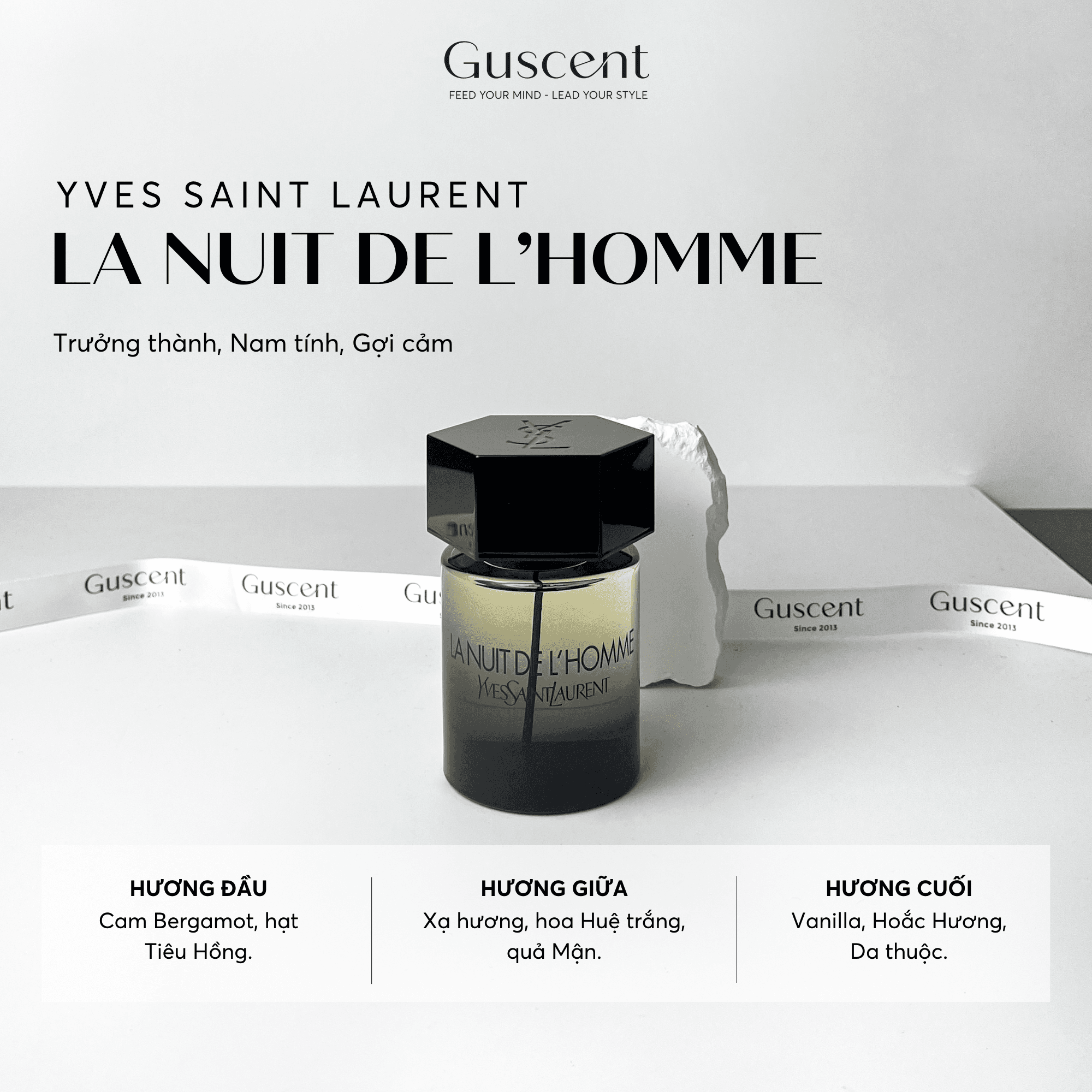 [ FULLSIZE NAM ] NƯỚC HOA YVES SAINT LAURENT LA NUIT DE L'HOMME EDT – BIỂU TƯỢNG QUYẾN RŨ BAN ĐÊM