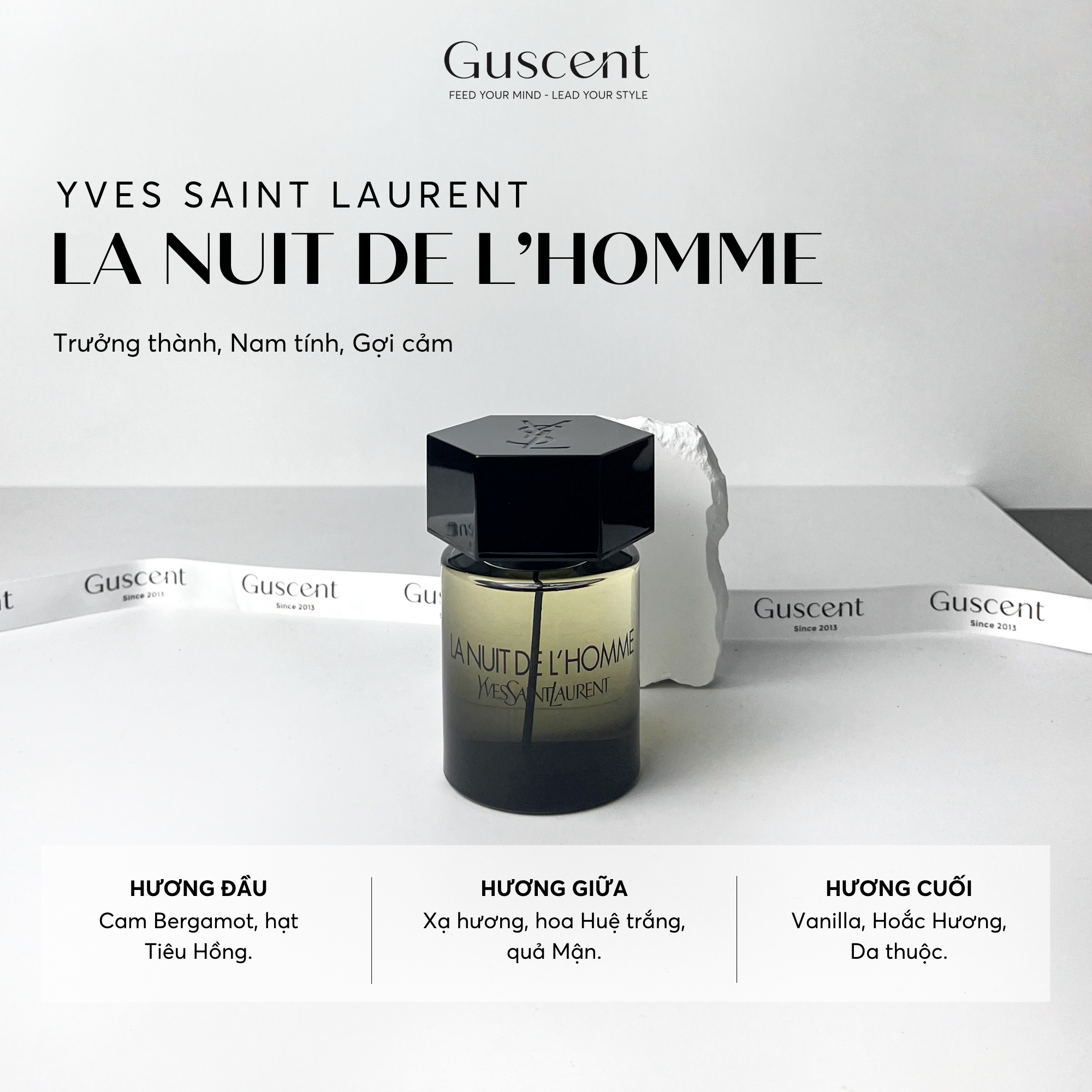 [ FULLSIZE NAM ] NƯỚC HOA YVES SAINT LAURENT LA NUIT DE L'HOMME EDT – BIỂU TƯỢNG QUYẾN RŨ BAN ĐÊM